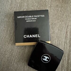 Chanel Black Double Facettes Mirror